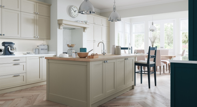The  Aldana - Painted door range is a contemporary, shaker kitchen designed and manufactured in the UK.